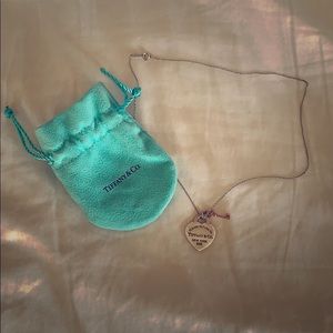 Tiffany heart and key necklace